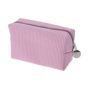 Striped Pattern Makeup Bag for Travel 1 Pc