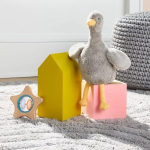 Goose Plush Stuffed Animal - Gray - Baby and Infant Theme, 12" Height, 0.22 lbs Weight