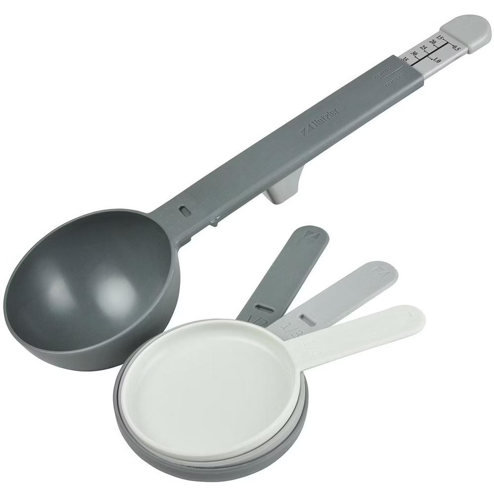 Hutzler Weigh & Measure Kitchen Scale and Measuring Cup Set, 4-Piece, 1/4 to 1 Cup Sizes - Image 4