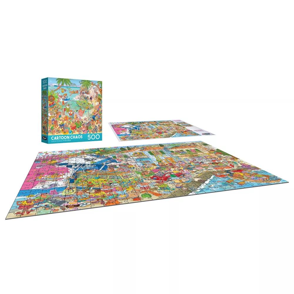 Cartoon Chaos 500pc - Harbor Hila Jigsaw Puzzle - Image 3