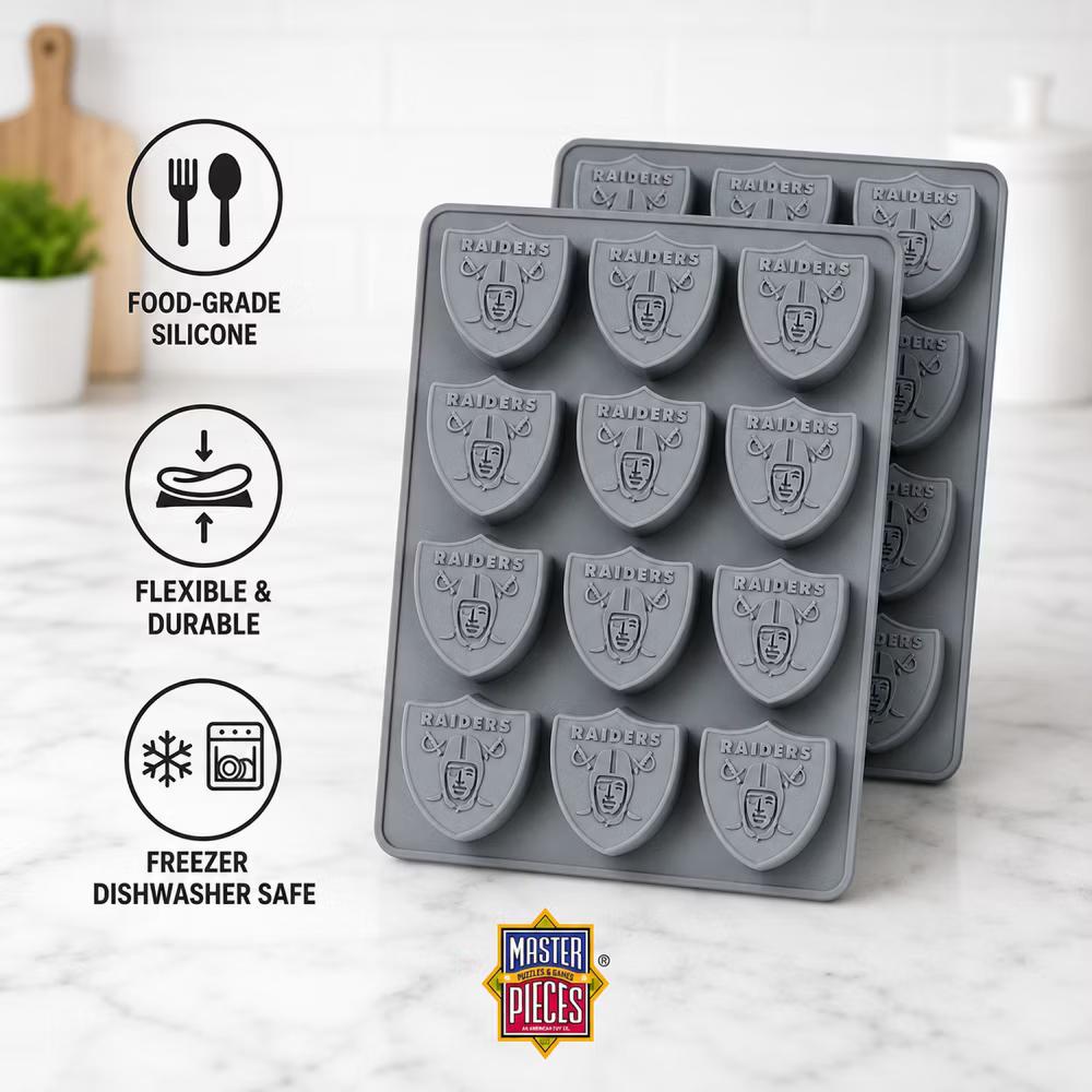 FanPans 2-Pack Team Ice Cube Trays - NFL Las Vegas Raiders - Image 4