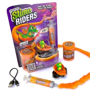 ArtSkills Slime Riders - Slime Toy Race Track Builder with Motorized Rechargeable Car - Draco The Dragon
