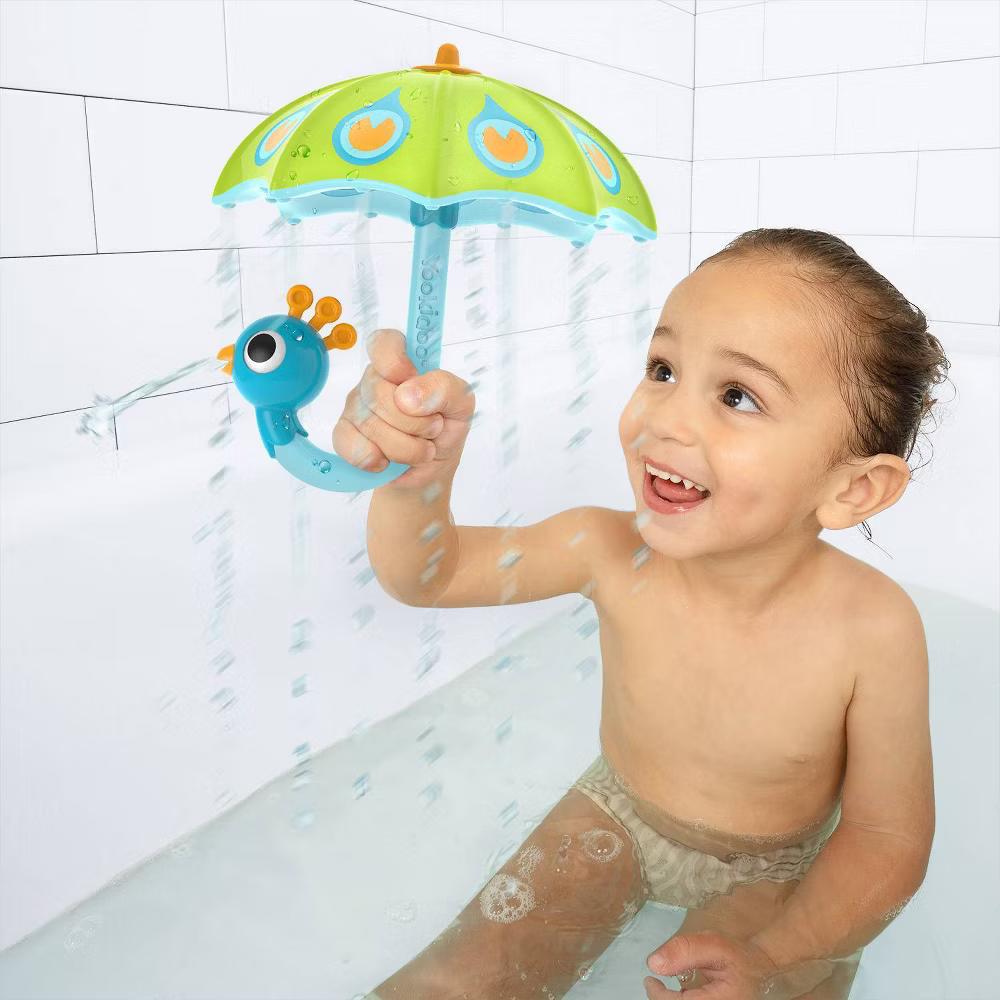 Fill 'N' Rain Peacock Umbrella: Bath Toys, 6 Pieces - Image 3