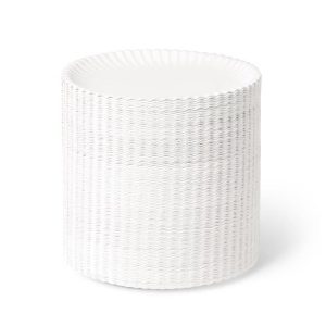 Coated Disposable Paper Plates 9" - 300ct - Microwave-Safe, BPA-Free, Stackable, Round