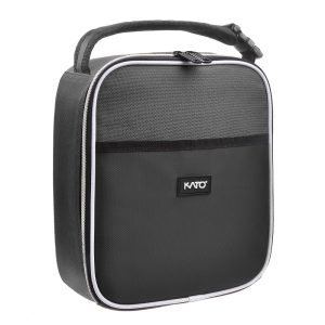 Small Insulated Lunch Tote Bag for Adult Kid, Leak-proof Portable Lunch Box for Man Woman with Dual Zipper Closure, 8.5x4x9.5 Inches