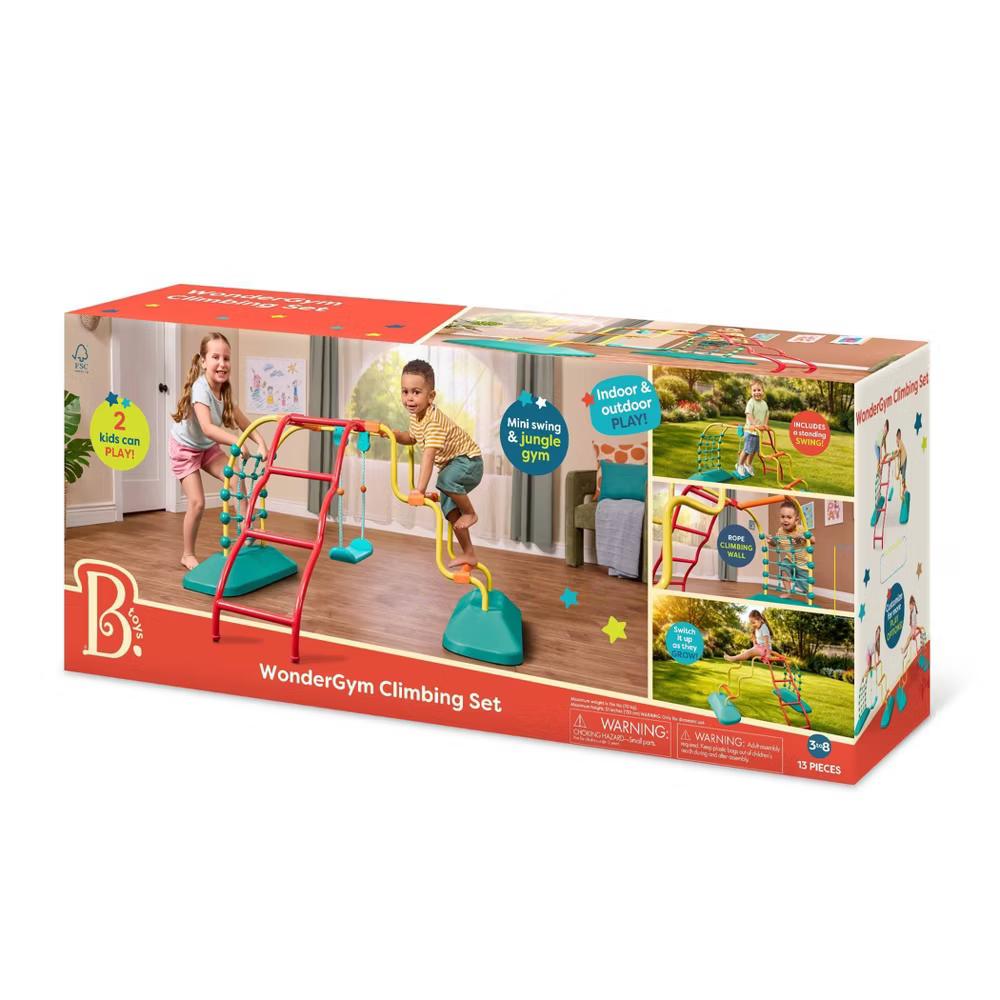 WonderGym Climbing Set - Indoor/Outdoor Jungle Gym with Standing Swing - Image 10