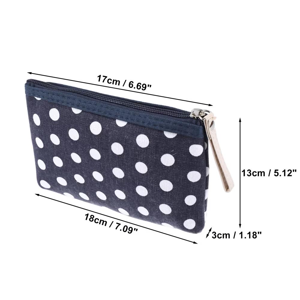 Women's Durable Dots Cosmetic Bag 1 Pc - Image 5