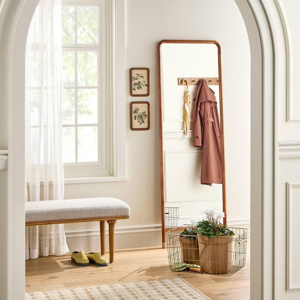Rectangular Brass Wire Storage - with Magnolia - Image 4