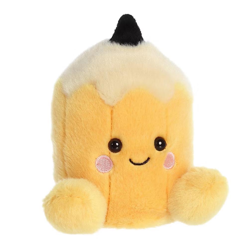 Mini Tike Pencil Palm Pals Adorable Stuffed Animal Yellow 5" - Image 2