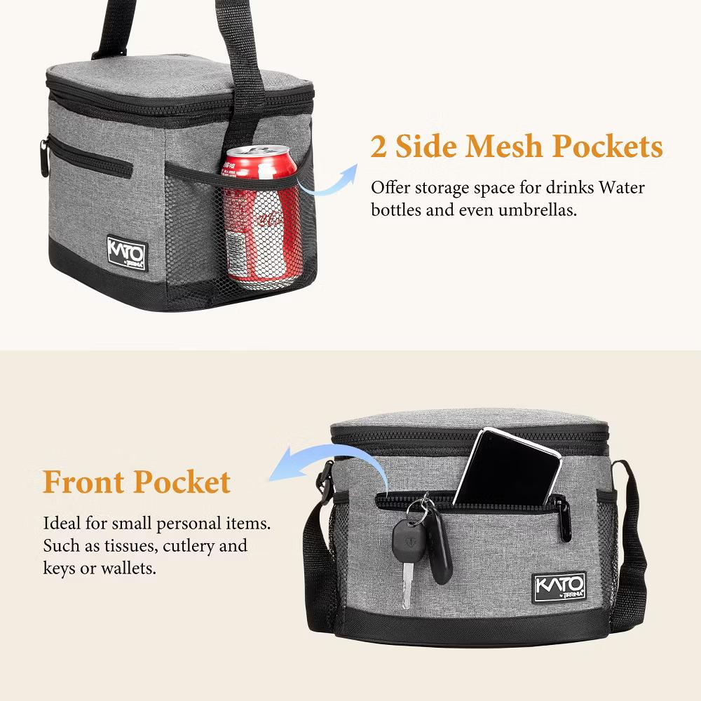 Insulated Small Lunch Bag for Adult Kid, Leakproof Reusable Lunch Cooler Bag with Adjustable Shoulder Strap, Kids Portable Lunch Box - Image 17