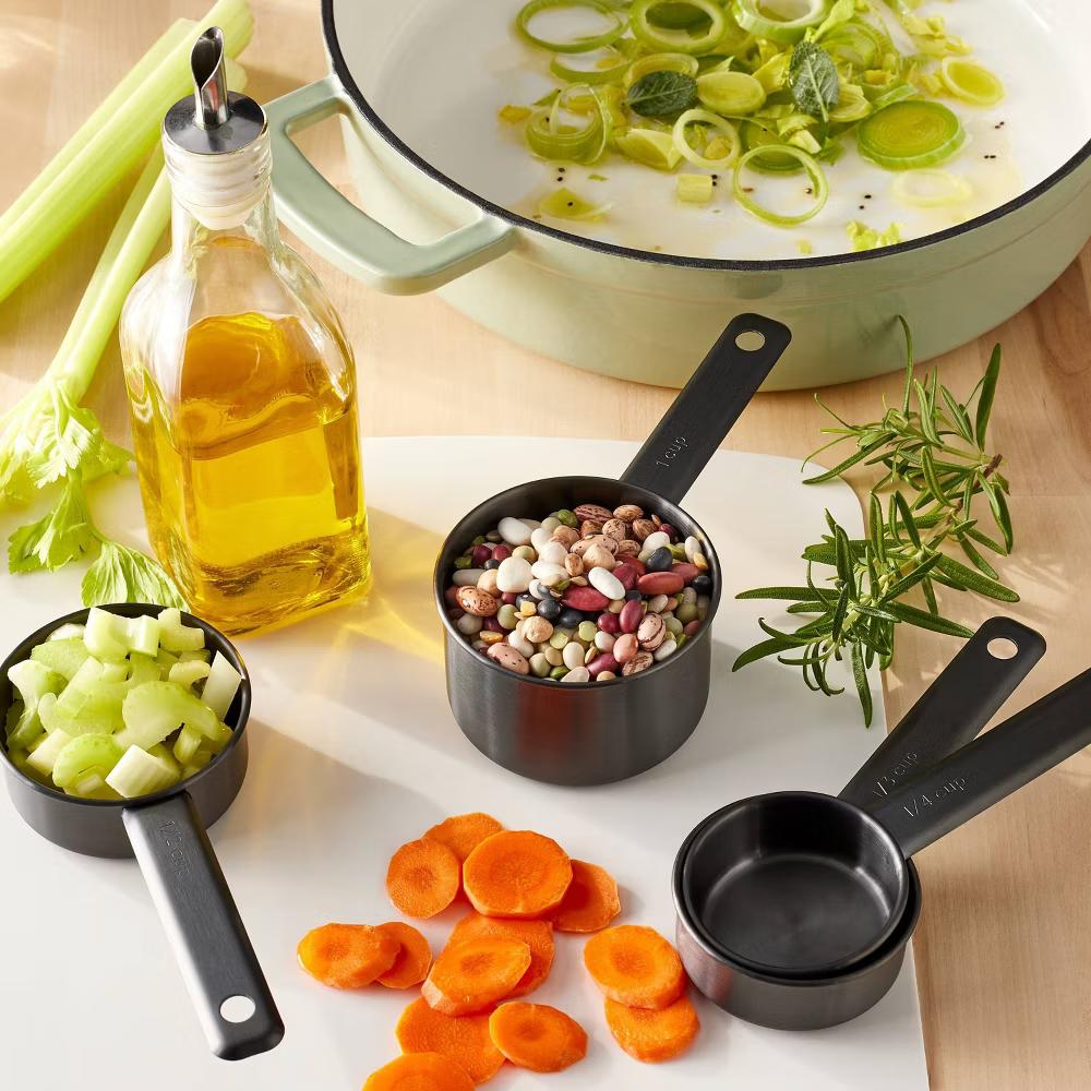4pc Stainless Steel Measuring Cups - Image 2