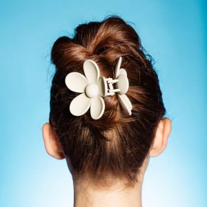 Medium Hair Flower Claw Clips - 2pc