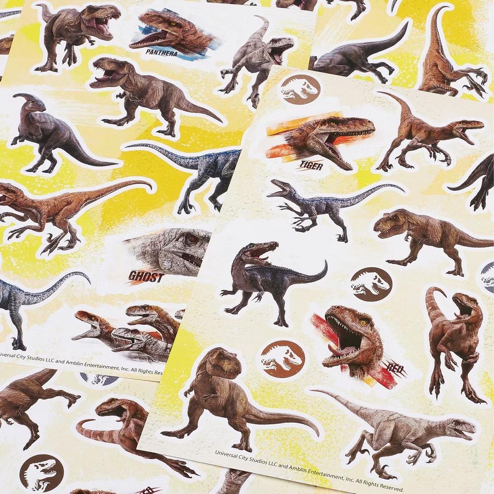 Jurassic World Dominion Stickers for Kids, T-Rex and Velociraptor 72ct, 6 Sheets - Image 3