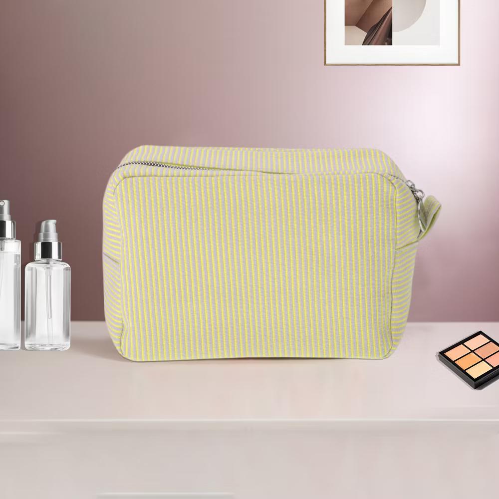 Large Striped Pattern Makeup Bag 1Pc - Image 48