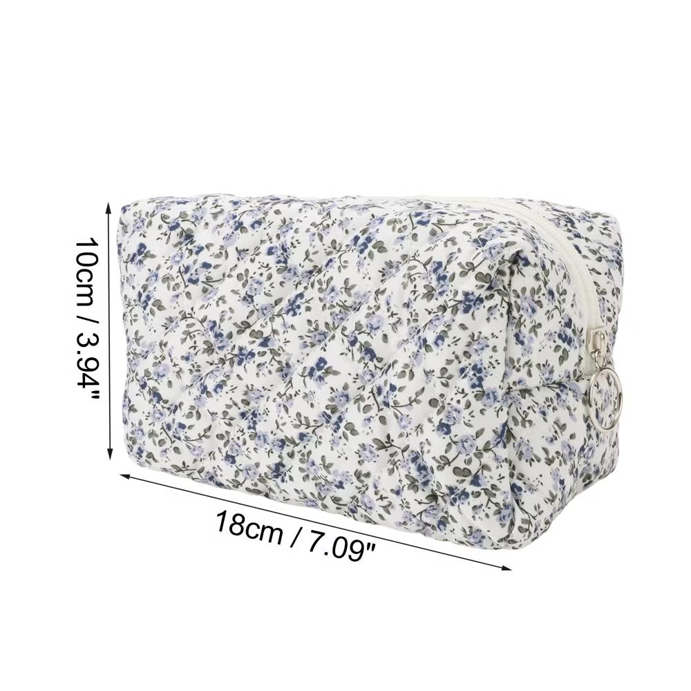 Women Portable Little Flower Pattern Makeup Bag 1 Pc - Image 2