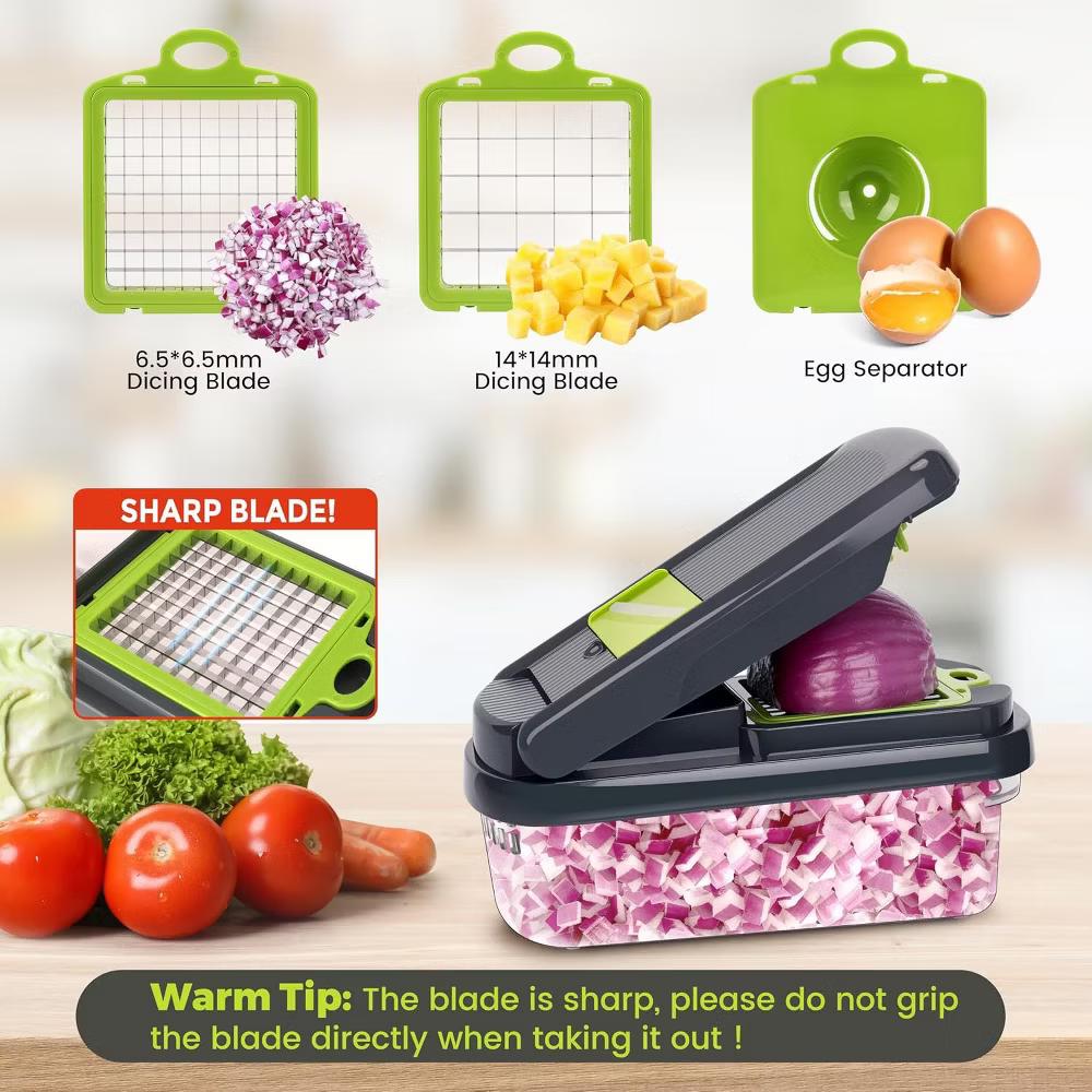 Maison All In One Professional Vegetable Chopper,15-in-1 Multifunctional Food Chopper - Image 5