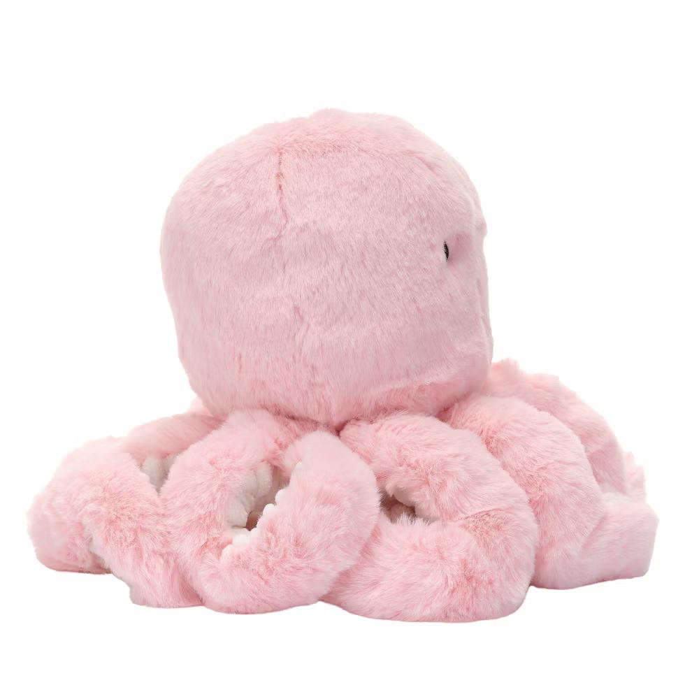 Sea Dreams Pink Plush Octopus Stuffed Animal Toy - Bubbles - Image 5