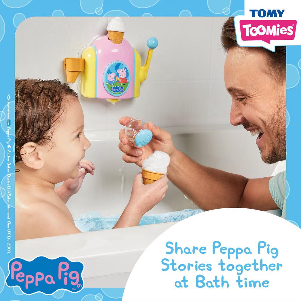 Toomies Peppa Bubble Ice Cream Maker Bath Toys - 5pc - Image 5