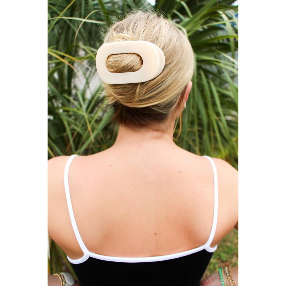 Teleties Large Flat Round Hair Clip - Image 3