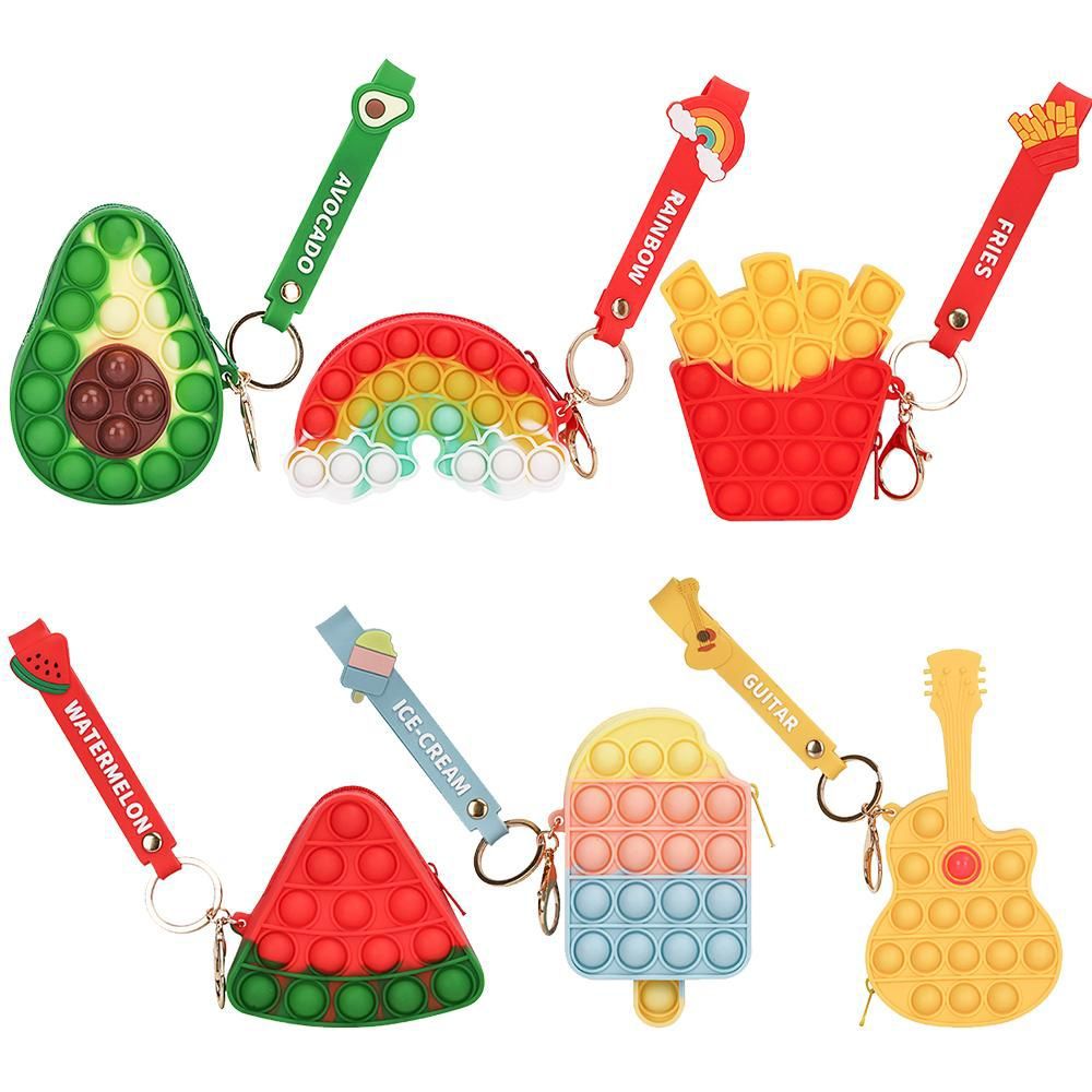 Link Bubble Popper Keychain Zipper Pouch Fidget Toy Pop Sensory Toy - Great Stocking Stuffer for Kids of All Ages - Image 3