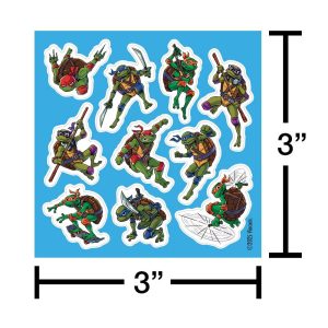Nickelodeon Teenage Mutant Ninja Turtles Mini Sticker Book for Kids 101ct - 8 Sheets