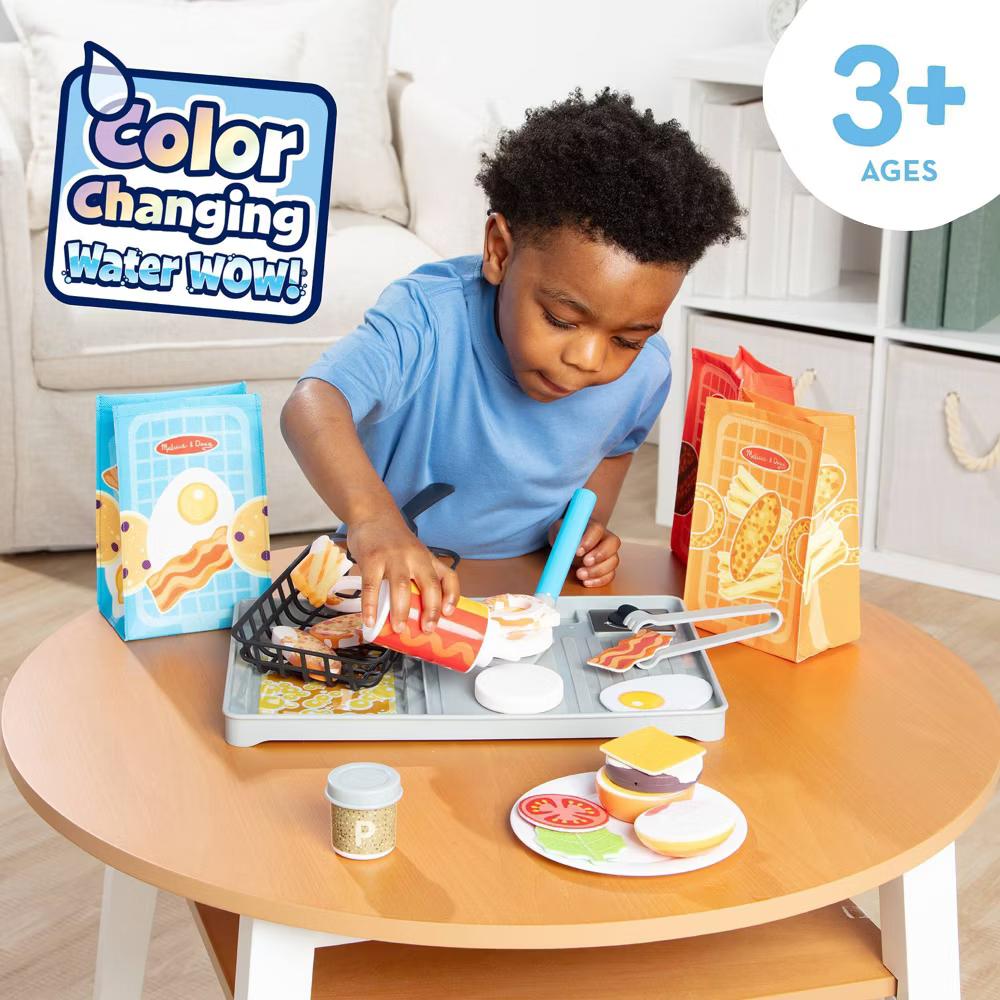 Flip & Fry Grill Play Set with Water WOW!® Color Changing Play Food Preschool Toy - Image 5