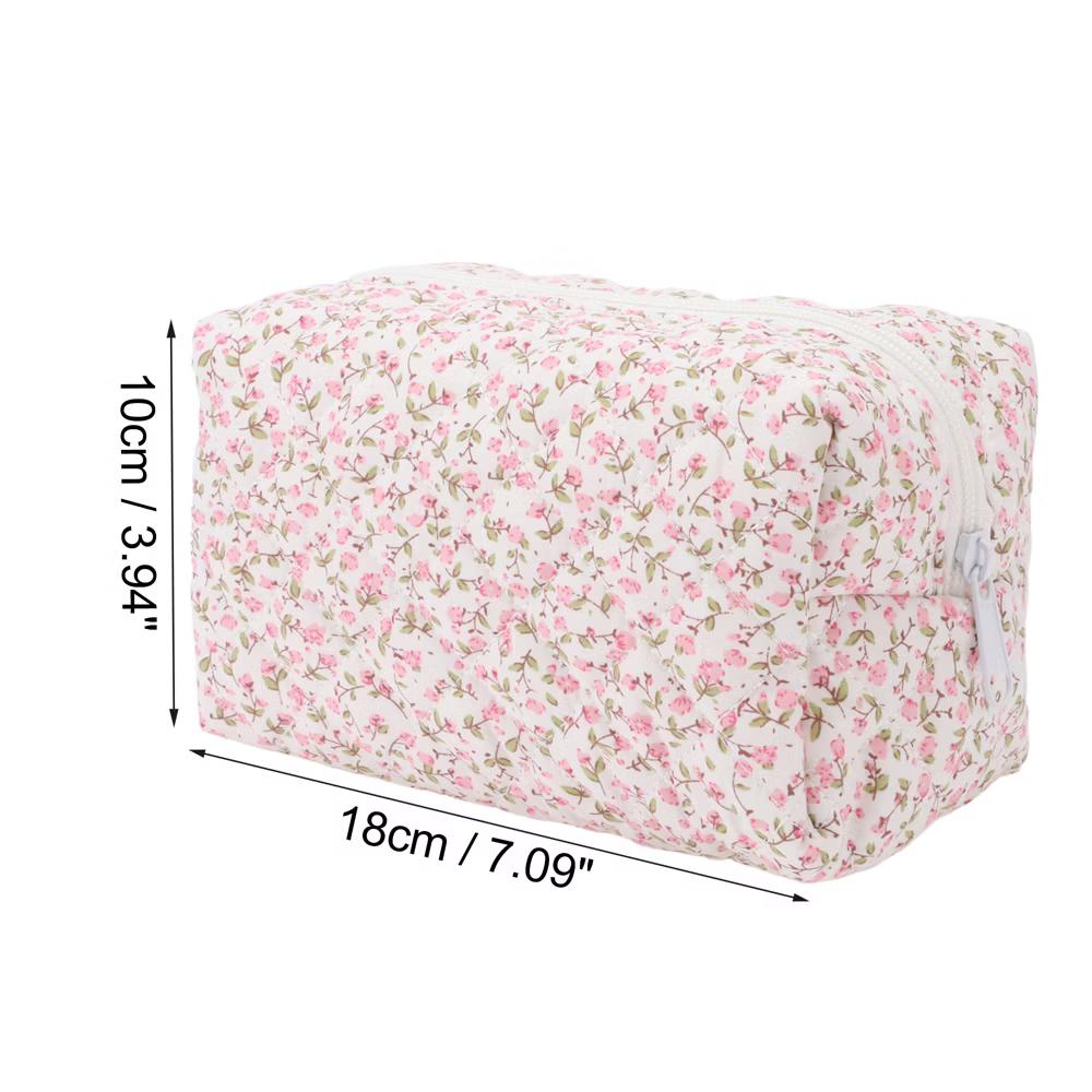 Women Portable Little Flower Pattern Makeup Bag 1 Pc - Image 10