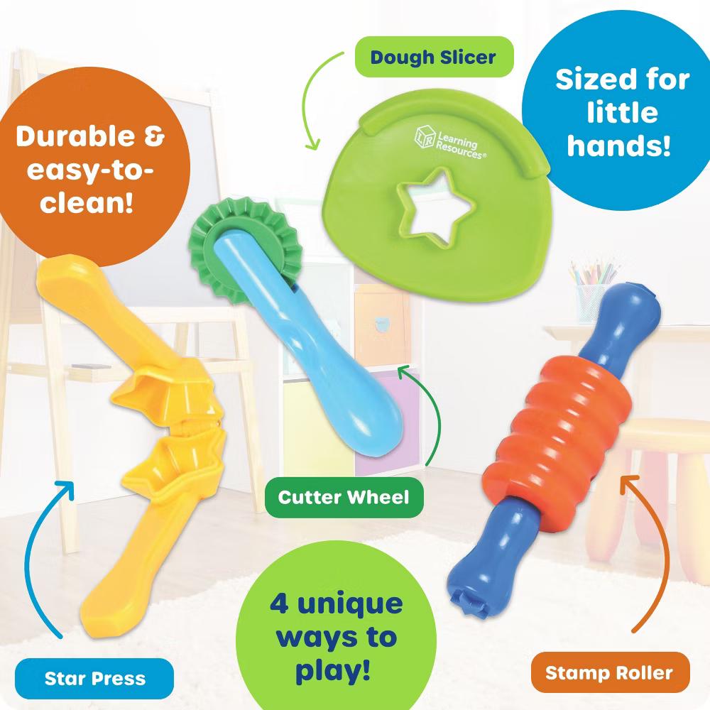 Helping Hands Tactile Tools: Sensory Development Toy for Babies and Toddlers, Plastic, 4 Pieces - Image 6
