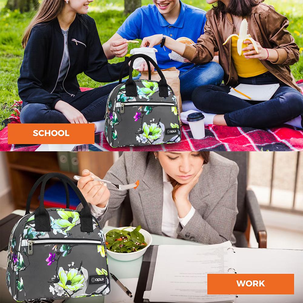 Insulated Lunch Box Women, Cooler Bag Tote Girls Kids Teen Adult, Soft Reusable Thermal Meal Prep Purse - Image 24