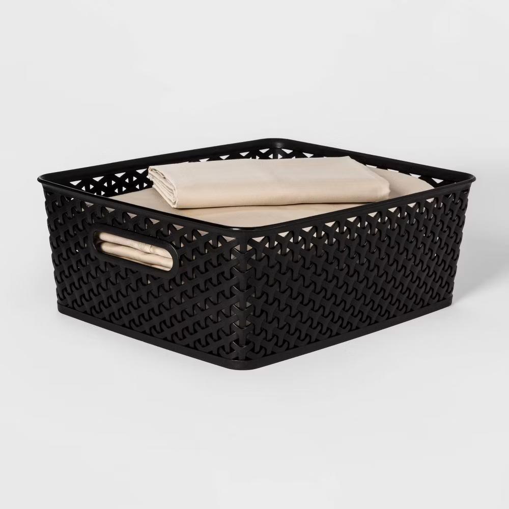 Y-Weave Medium Decorative Storage Basket