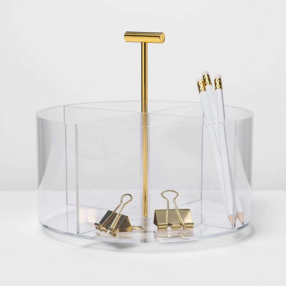 Acrylic Round Desktop Organizer - Image 3