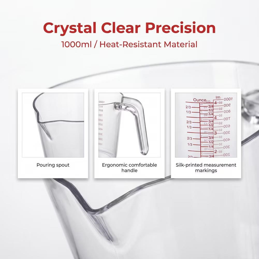 Measuring Cup, Liquid PS Material Measuring Cup for Measuring and Pouring without Spilling - Image 2