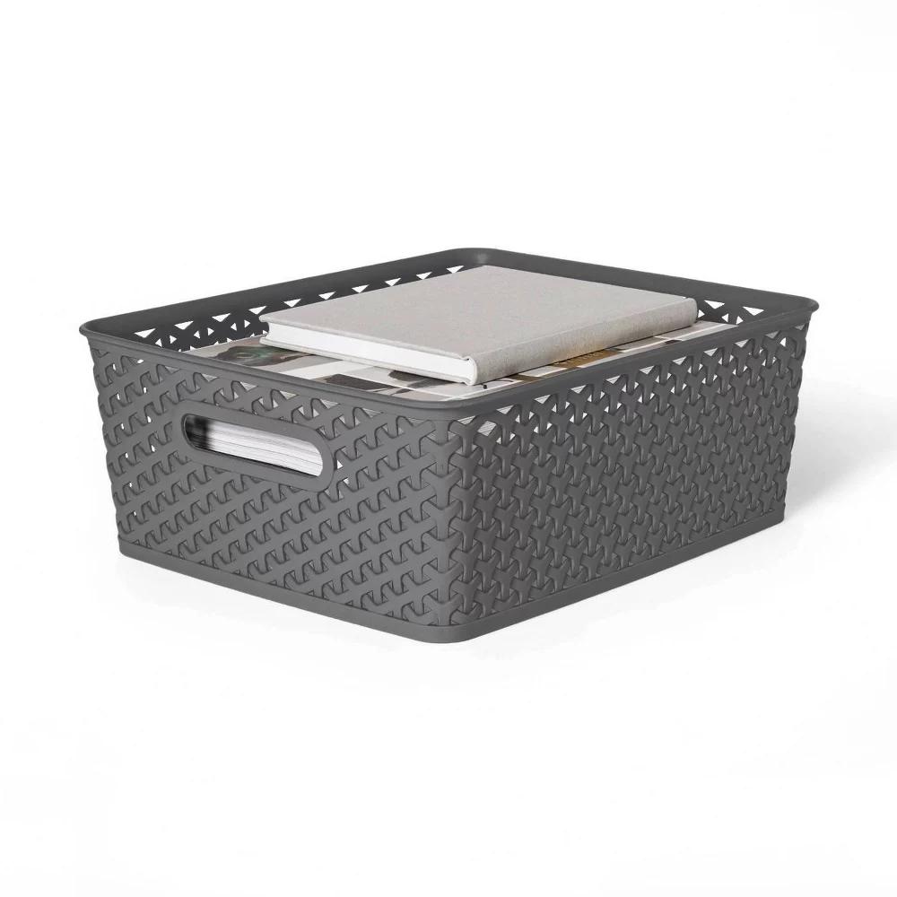 Y-Weave Medium Decorative Storage Basket - Image 11