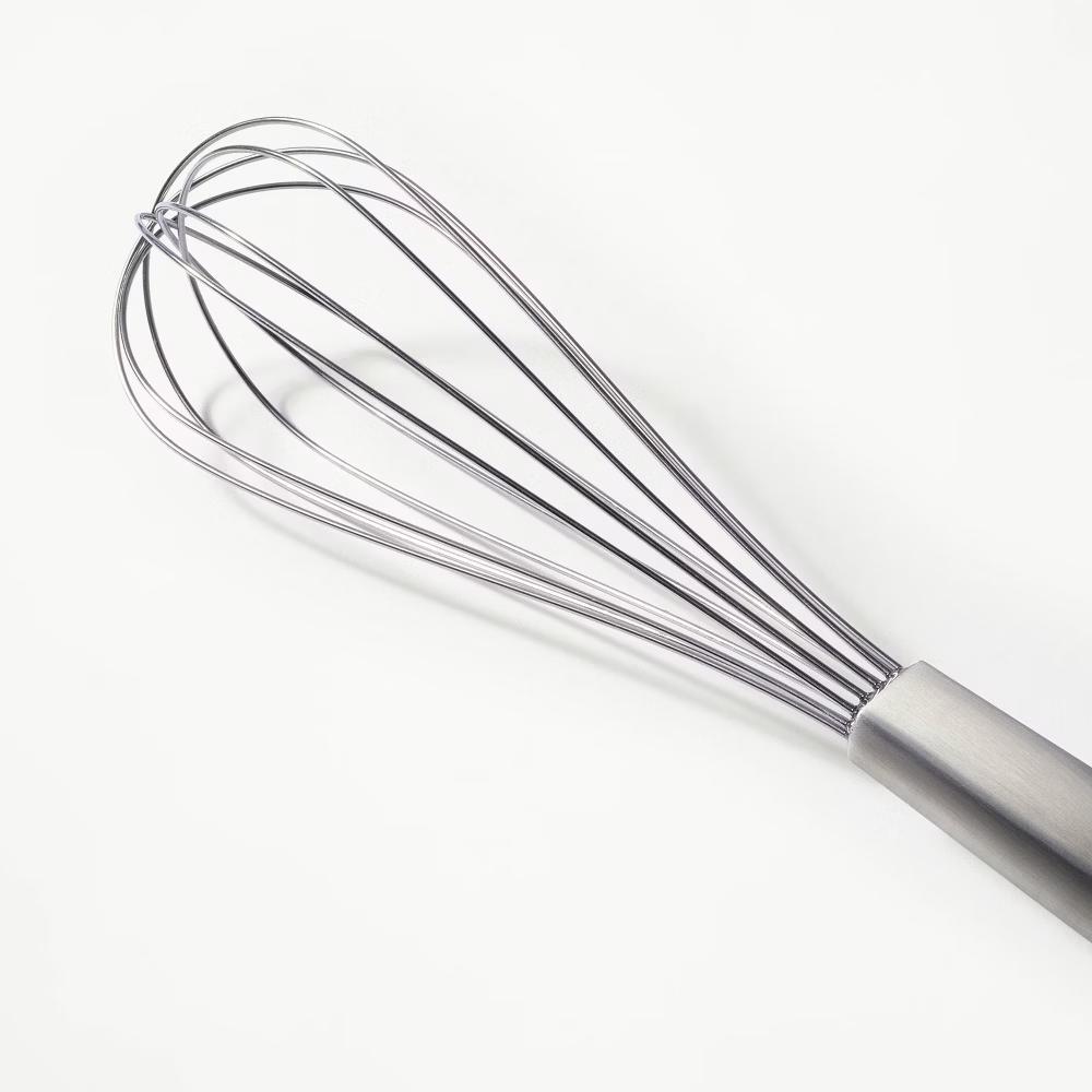 12" Stainless Steel Balloon Whisk Silver - Metal Wire Kitchen Tool, Dishwasher-Safe, 12" Length - Image 3