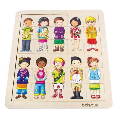 Beleduc - Match & Mix "Kids" Puzzle