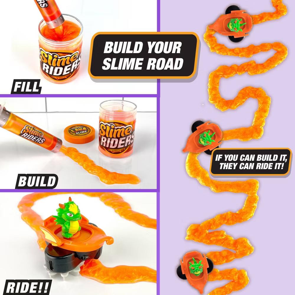 ArtSkills Slime Riders - Slime Toy Race Track Builder with Motorized Rechargeable Car - Draco The Dragon - Image 3