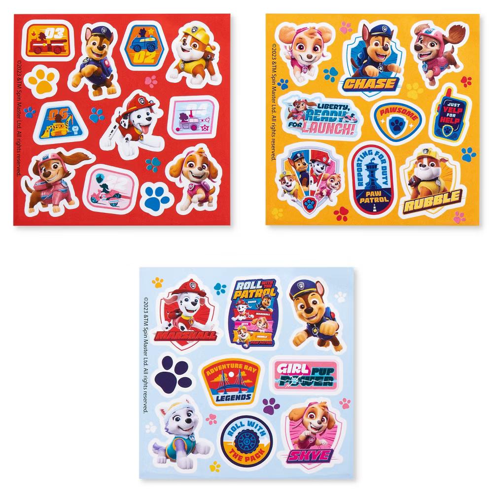 Nickelodeon Paw Patrol Mini Sticker Book for Kids/Chase/Marshall/Rubble and Skye 102ct - 10 Sheets - Image 5