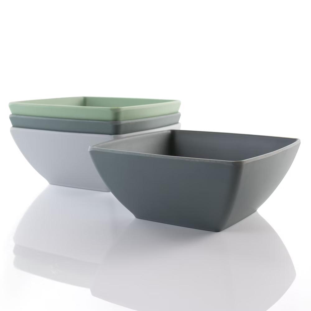 Grayson 4 Piece 6 Inch Melamine Bowl Set in Assorted Colors