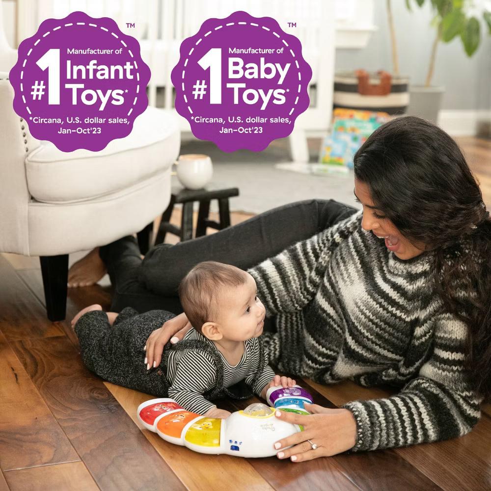 Baby Einstein Glow & Discover Light Bar Tummy Time Toy: Sensory Development, Music, Illustrated Animals, Multiple Modes - Image 9