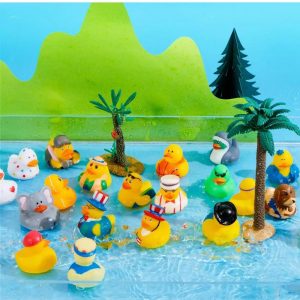 30 Pcs Rubber Ducks, Mini Rubber Duckie Toys for Kids Baby Bath Pool Toys, Halloween Party Favors,Christmas & Birthday Gifts