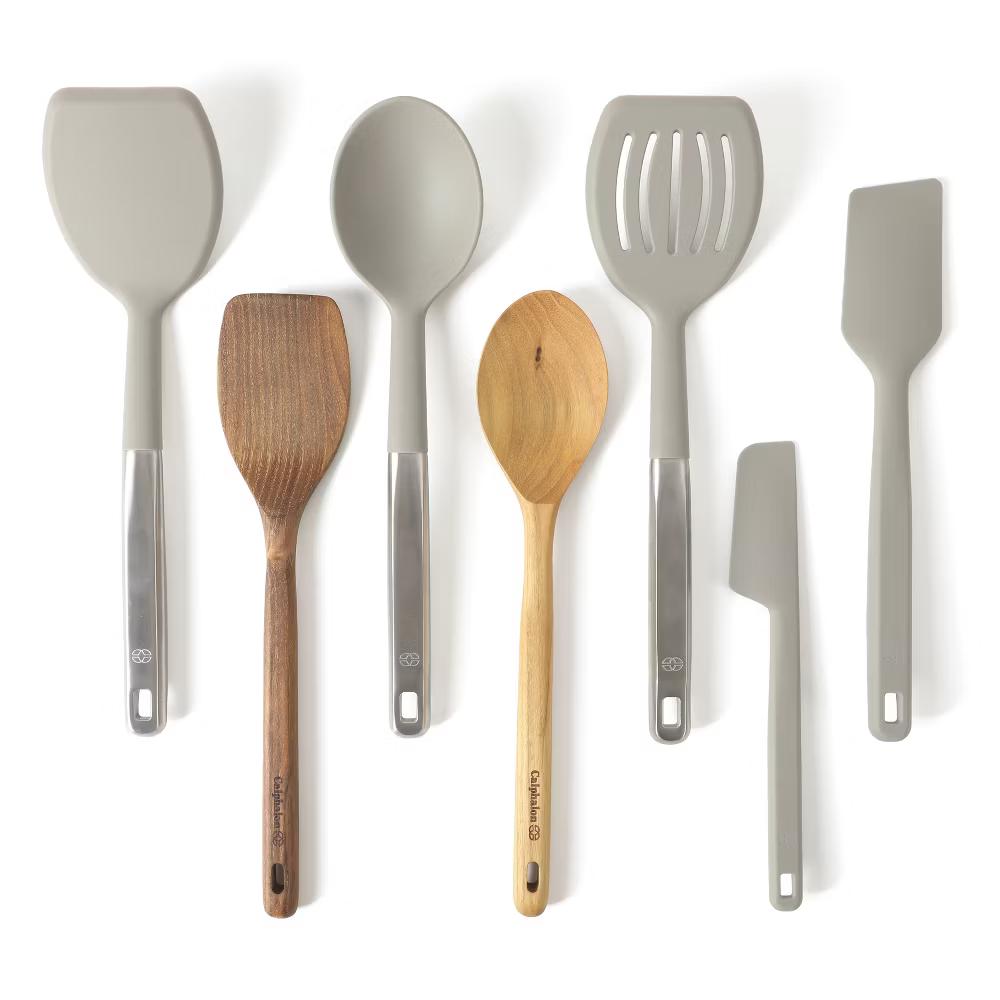 Prime 7 Piece Sillicone and Teak Wood Kitchen Tool & Gadget Set - Image 16