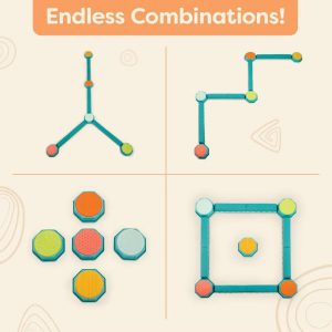 Sensory Balance Beams for Active Play Balance and Build Set