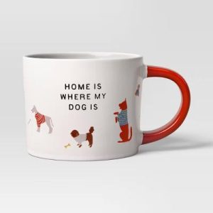 17oz Stoneware HOME IS WHERE MY DOG IS Mug