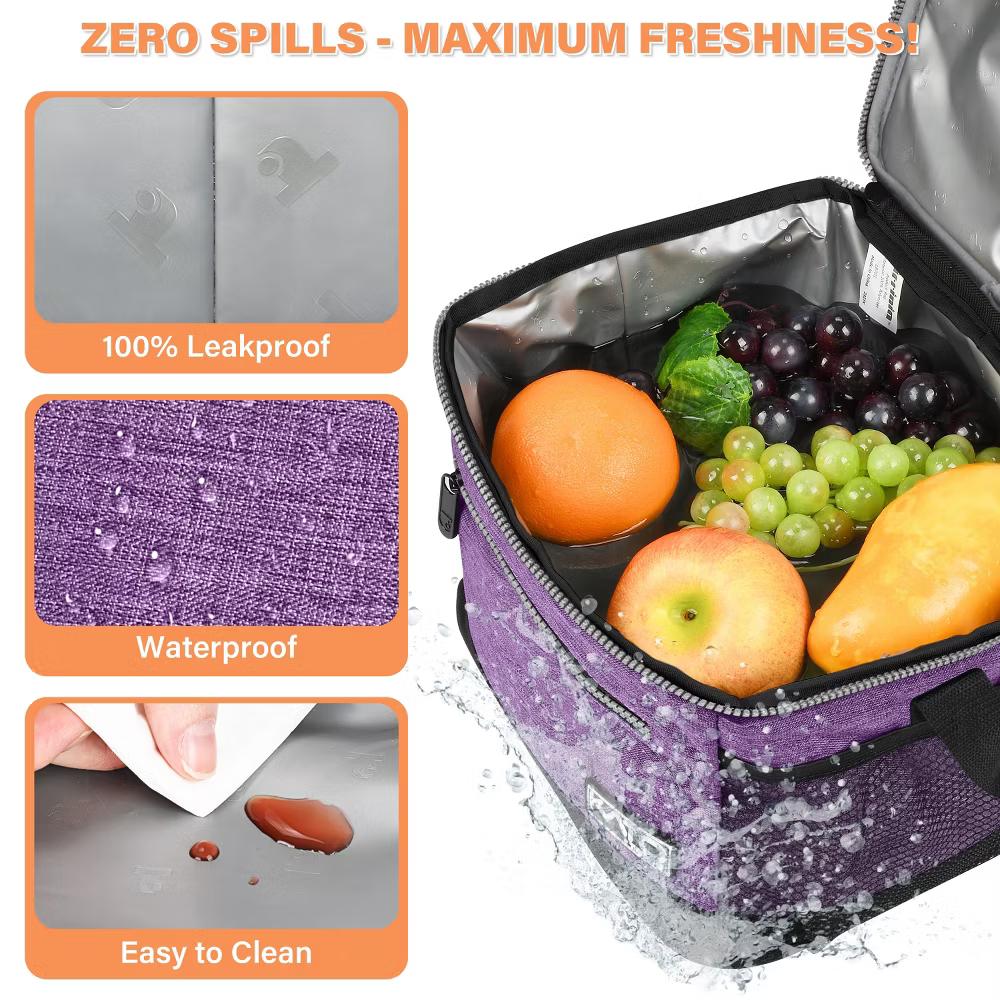 Insulated Small Lunch Bag for Adult Kid, Leakproof Reusable Lunch Cooler Bag with Adjustable Shoulder Strap, Kids Portable Lunch Box - Image 40