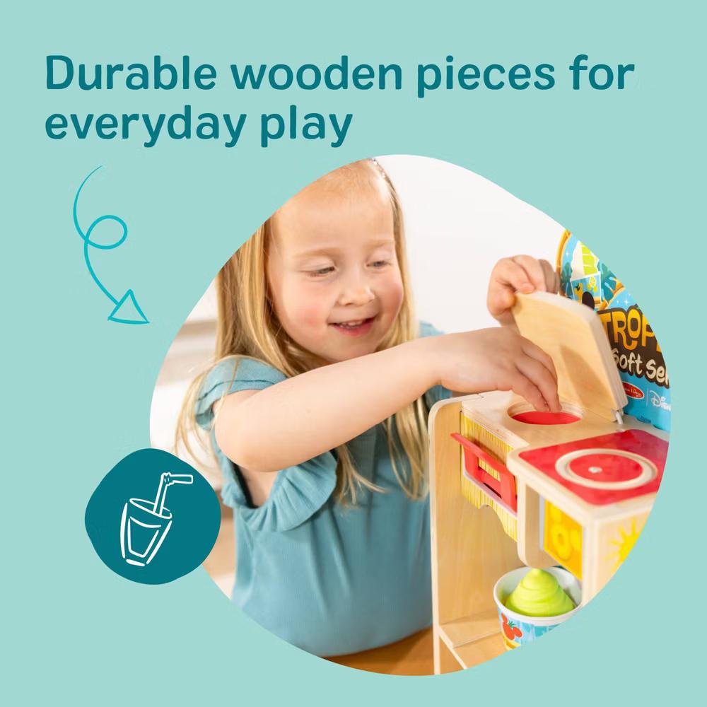 Tropical Soft Serve Ice Cream Wooden Play Food Set – 23pc - Image 6