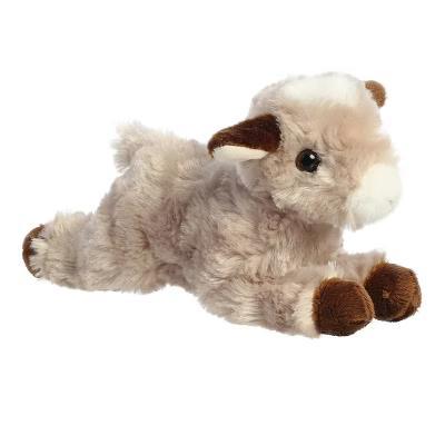 Small Paisley Goat Mini Flopsie Adorable Stuffed Animal Brown 8"