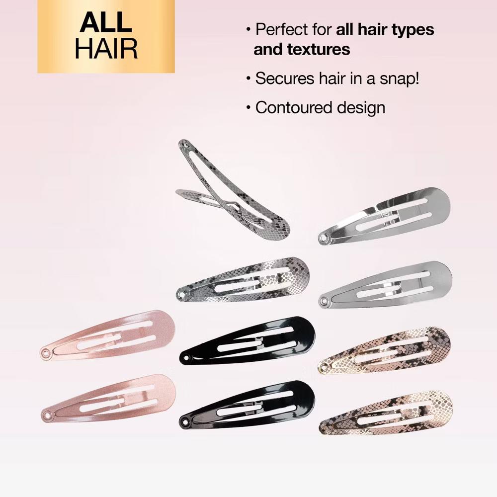Metal Snap Clips - Assorted Colors - All Hair - 10pcs: Hair Styling, Fashion, Securing Hair - Image 5