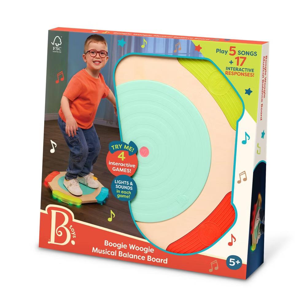Boogie Woogie Musical Balance Board - Wooden Balance Board with 4 Interactive Games - Image 10
