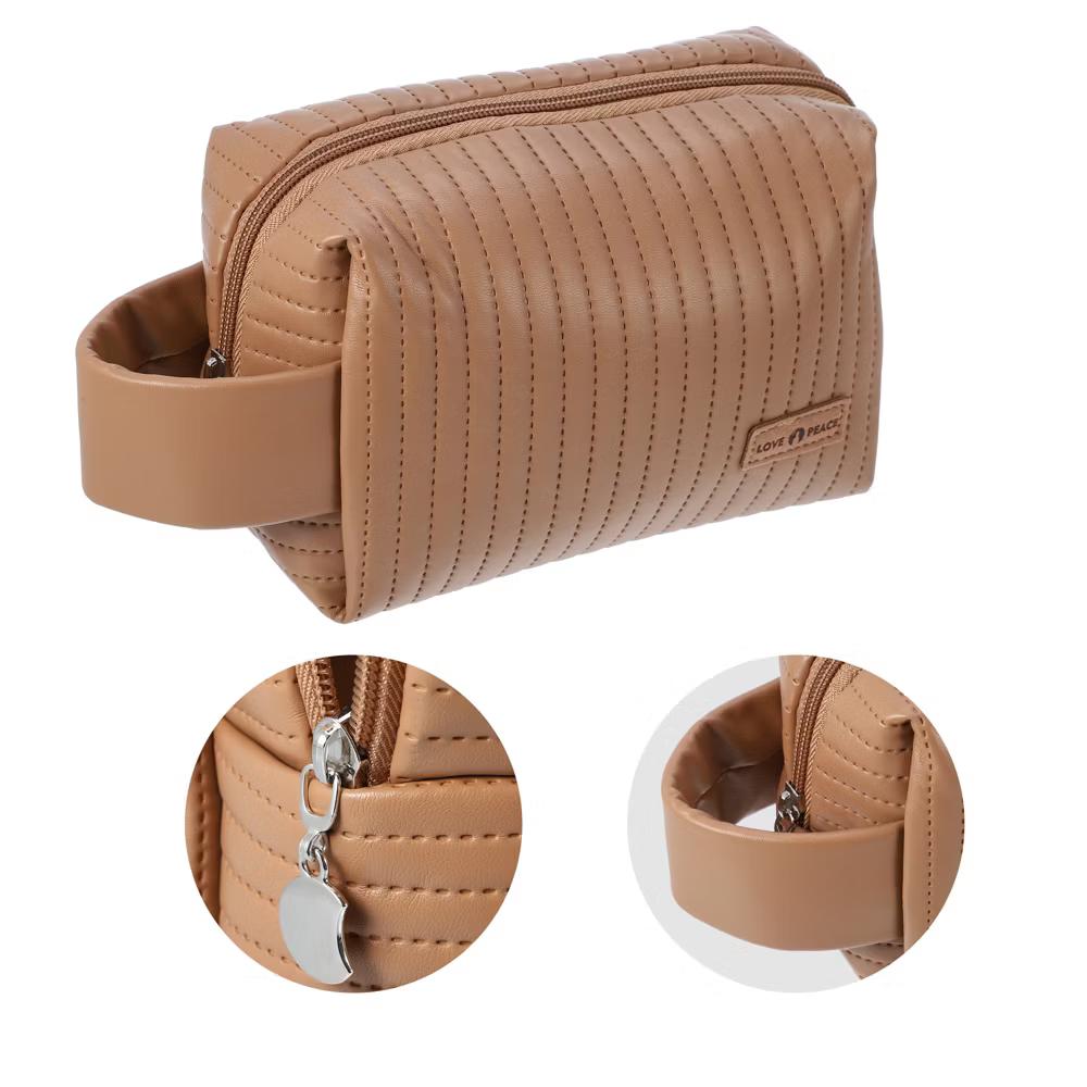 Faux Leather Small Makeup Bag - Image 15