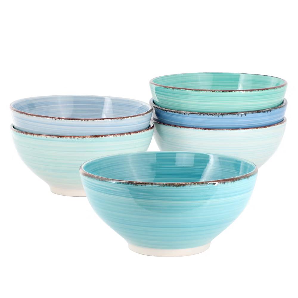 Ridge 6.25 Inch 6 Piece Round Stoneware Assorted Bowl Set - Image 6
